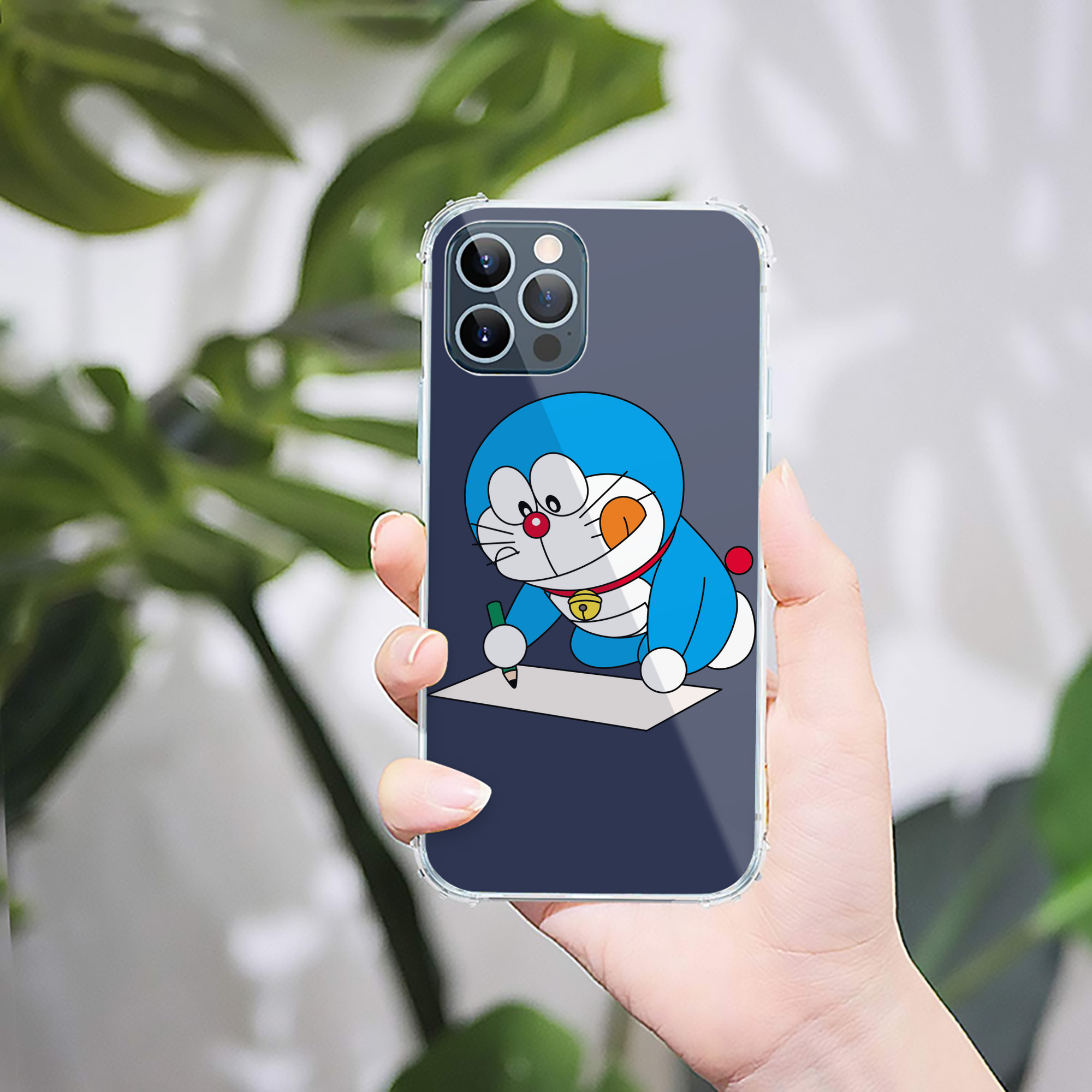 （画像用） ドラえもん Doraemon 【iPhone 12シリーズ対応】透明スマホケース（クリアソフトケース）